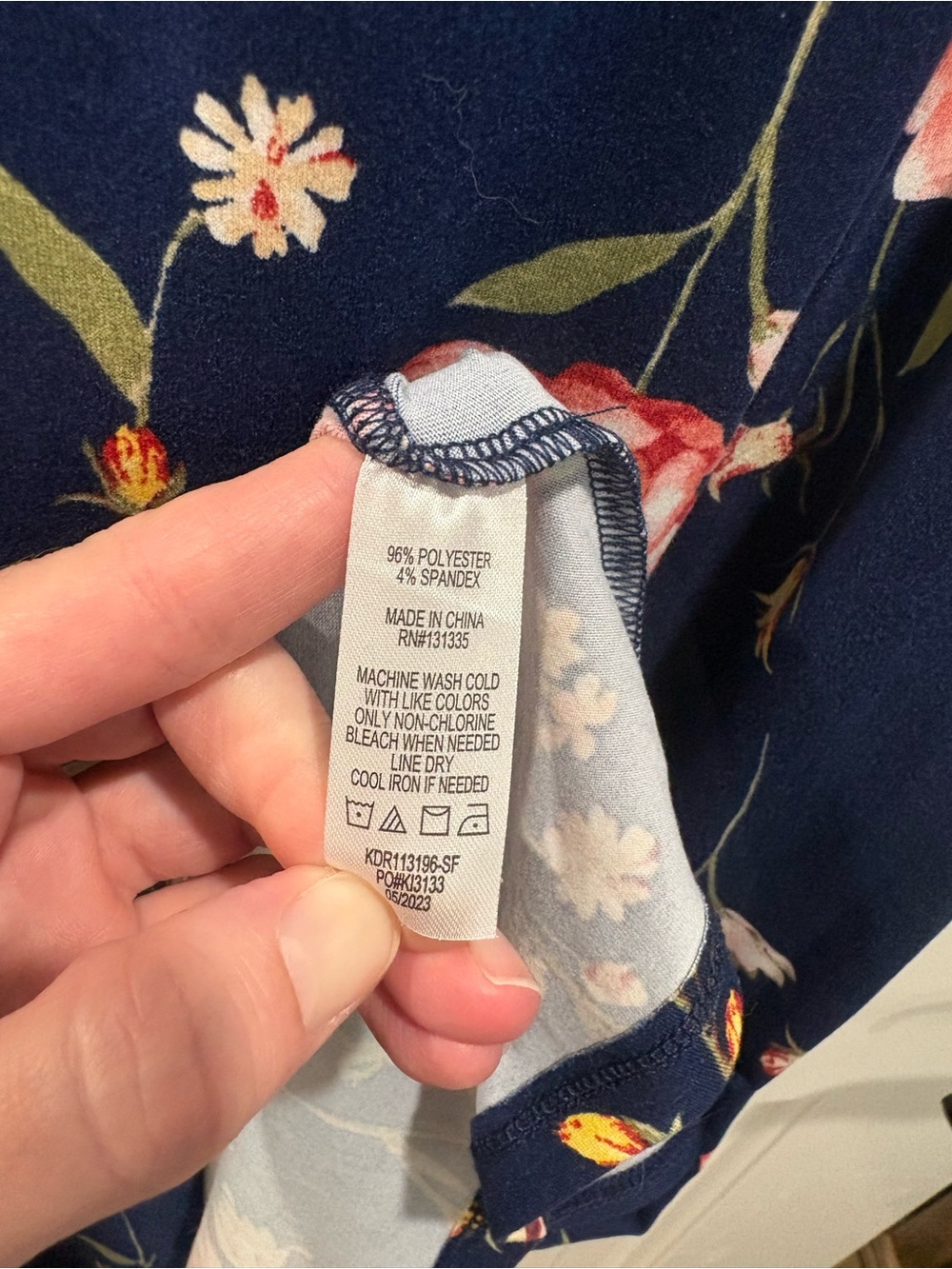 NWT Nine Britton Kellie Floral Maxi Dress Navy L - Picture 8 of 8